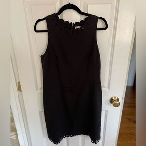 Loft black dress with neckline detailing size 8